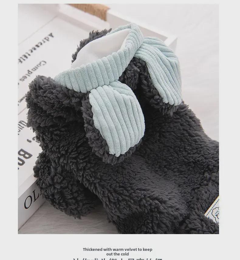 Clothes Pet Autumn Thick Velvet For Small Dogs Cats Corgi Teddy Pomeranian