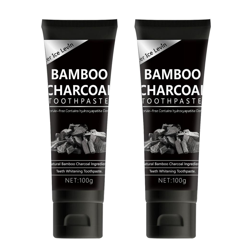 100g Bamboo Charcoal Toothpaste Deep Clean Dispel Smoke Stains Whitening The Black Toothpaste Oral Health Care