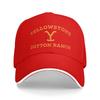 New Baseball Cap Y-Yellowstones Large Gold Dutton Ranch Logo Accessories For Unisex Women Trucker Cap Classic  Sun Cap Adjustable