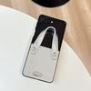 Solid Color Textured Leather Phone Case For Samsung Zflip6 Clamshell Fold7 Portable Wristband Pocket2 Women