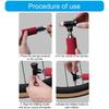 Portable CO2 Inflator Head Road Bike Tire Inflator CO2 Tyre Filler Air Pumps with Pressure Gauge & Insulated Sleeve