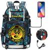 American Drama Cobra Print USB Teen Student Schoolbag Men and Women Leisure Large Capacity Travel Backpack