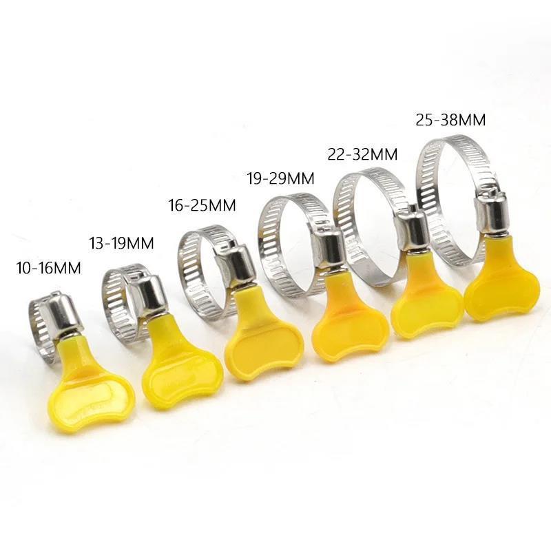 Stainless Steel Hose Clamp Set American Style Adjustable Pipe Water Gas Tube Fixing