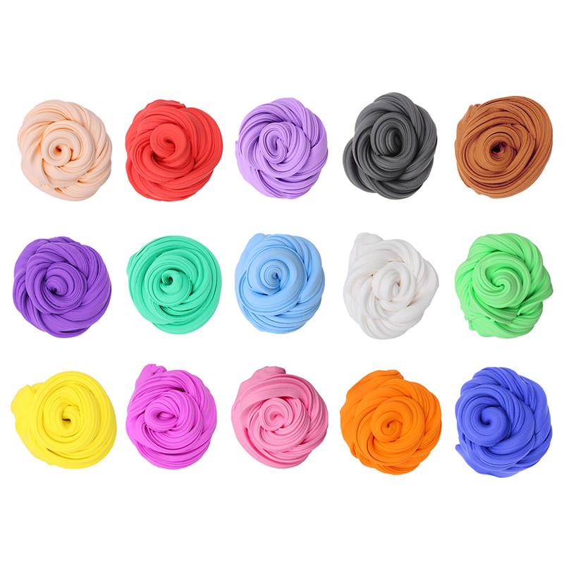 3D Fluffy Foam Clay Slime DIY Soft Cotton Slime Ball Kit No Borax Education Craft Toy Antistress Kid