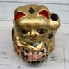 Tillverkad i Japan Lycklig Daruma Katt Guld (Stor)