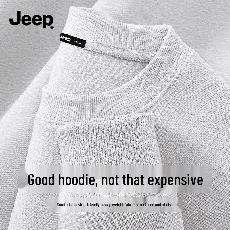 JEEP Men s Heavyweight Round Neck Pullover Sweatshirt 3XL