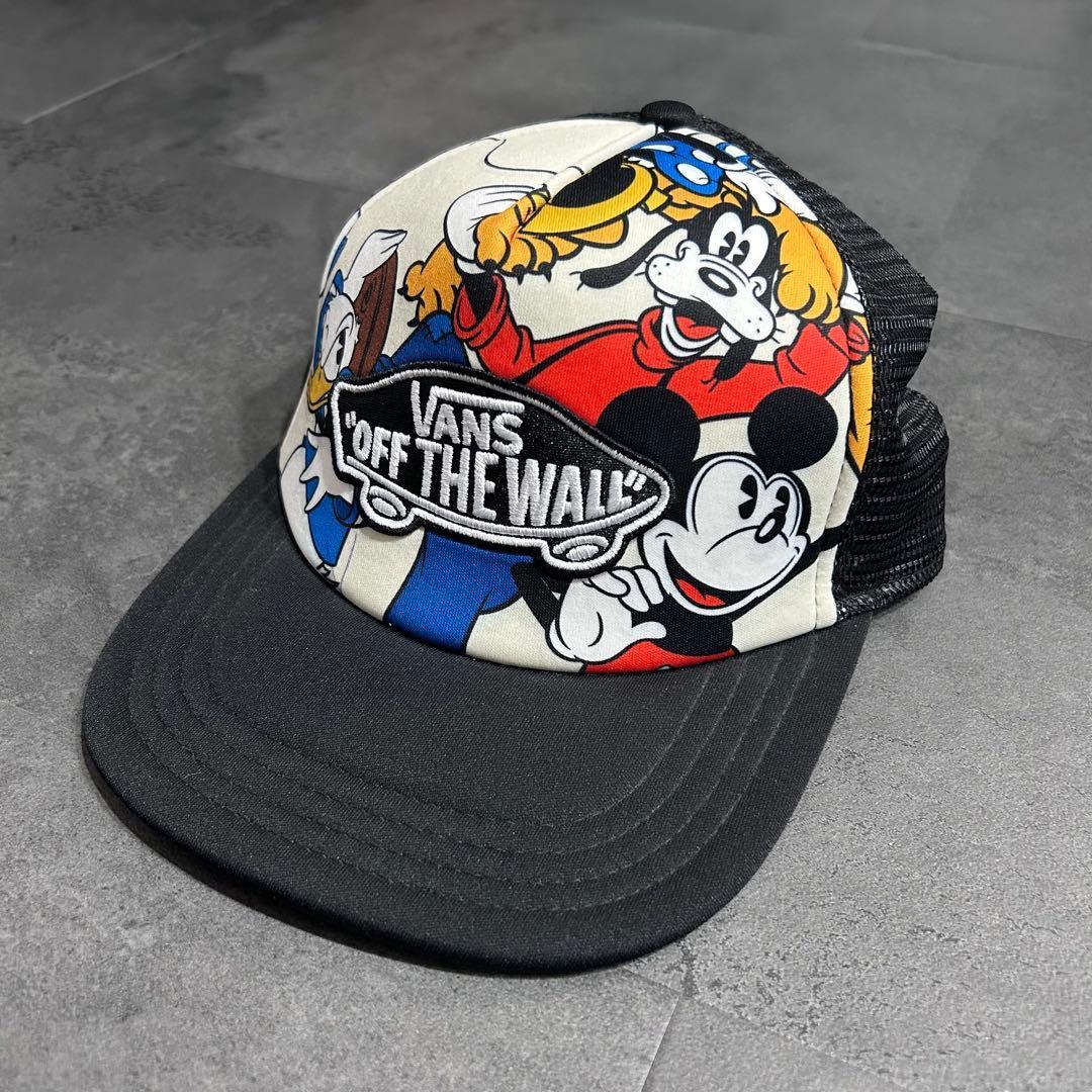 Used Disney VANS Collaboration Cap Black Free Size Men s Mickey