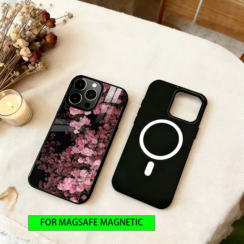 Atmospheric Phone Case For iPhone17,16,15,14,13,12,11 Plus,Pro Magnetic For Magsafe Wireless Charging
