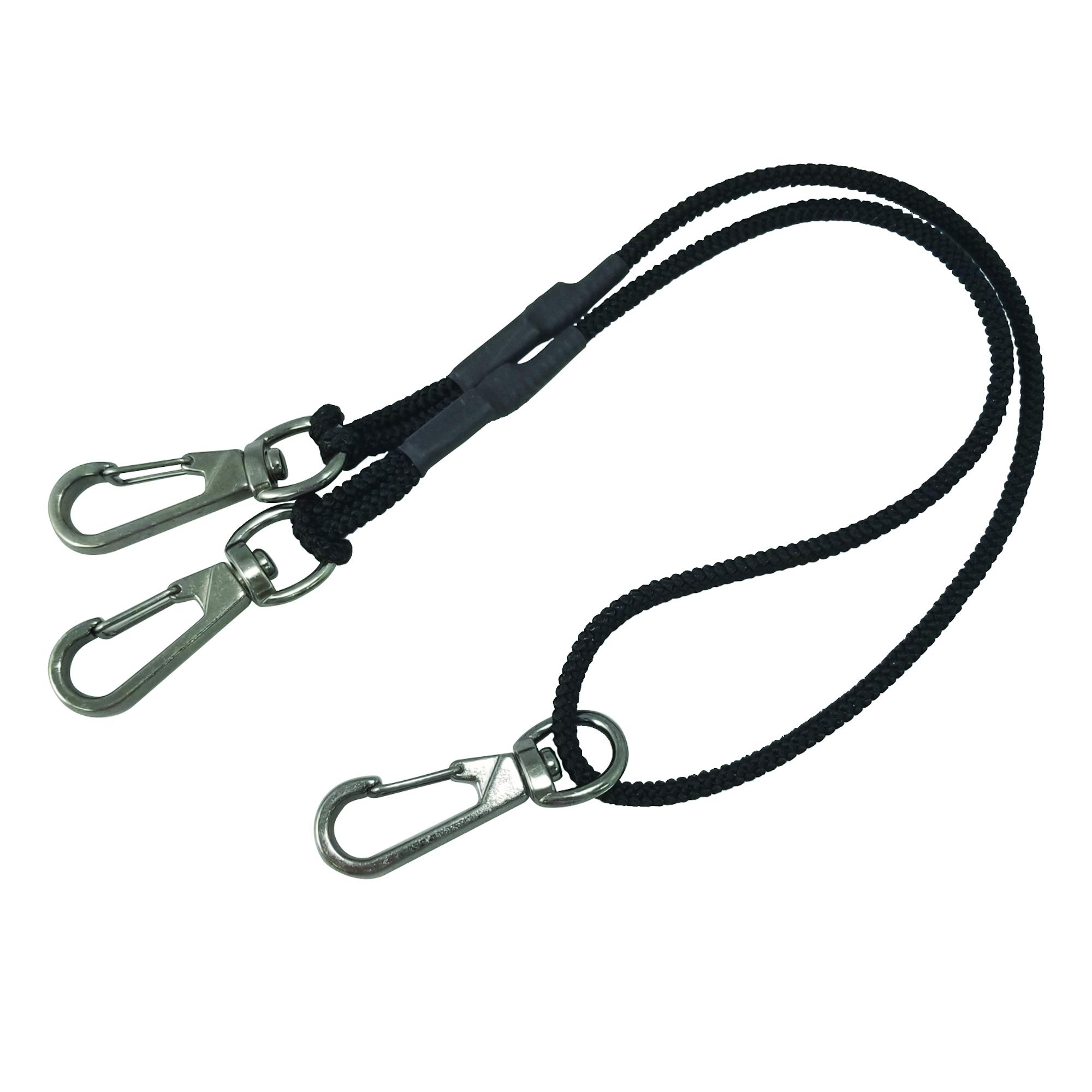 

Fujiya 2-hook safety cord 3kg type black FSC-3SW-BK