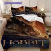 Hobbit Annual Threepiece Set 1 Duvet Cover 2 Pillowcase Without Core Christmas Birthday Gift Soft And Comfortable Duvet Cover And Pillowcase