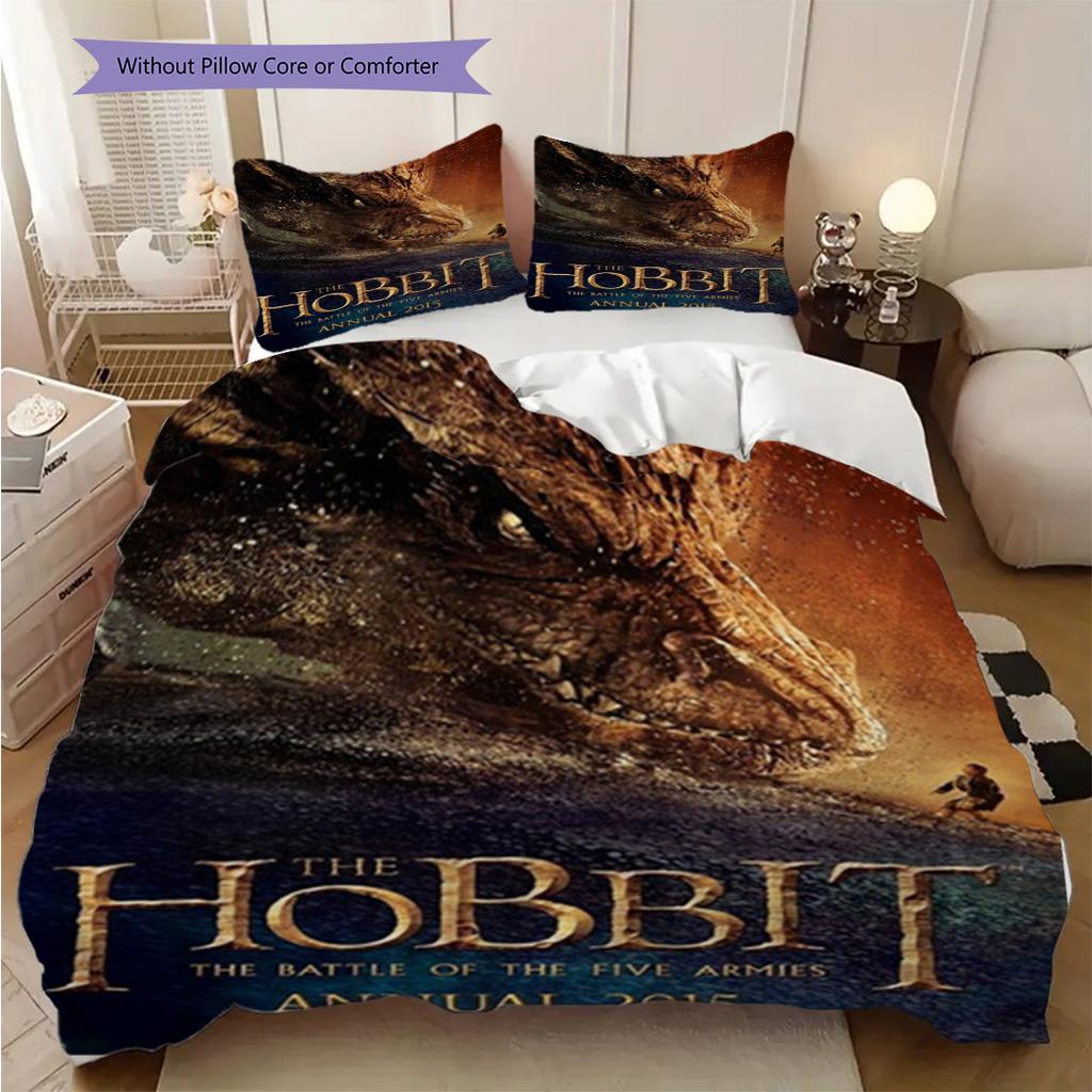 Hobbit Annual Threepiece Set 1 Duvet Cover 2 Pillowcase Without Core Christmas Birthday Gift Soft And Comfortable Duvet Cover And Pillowcase