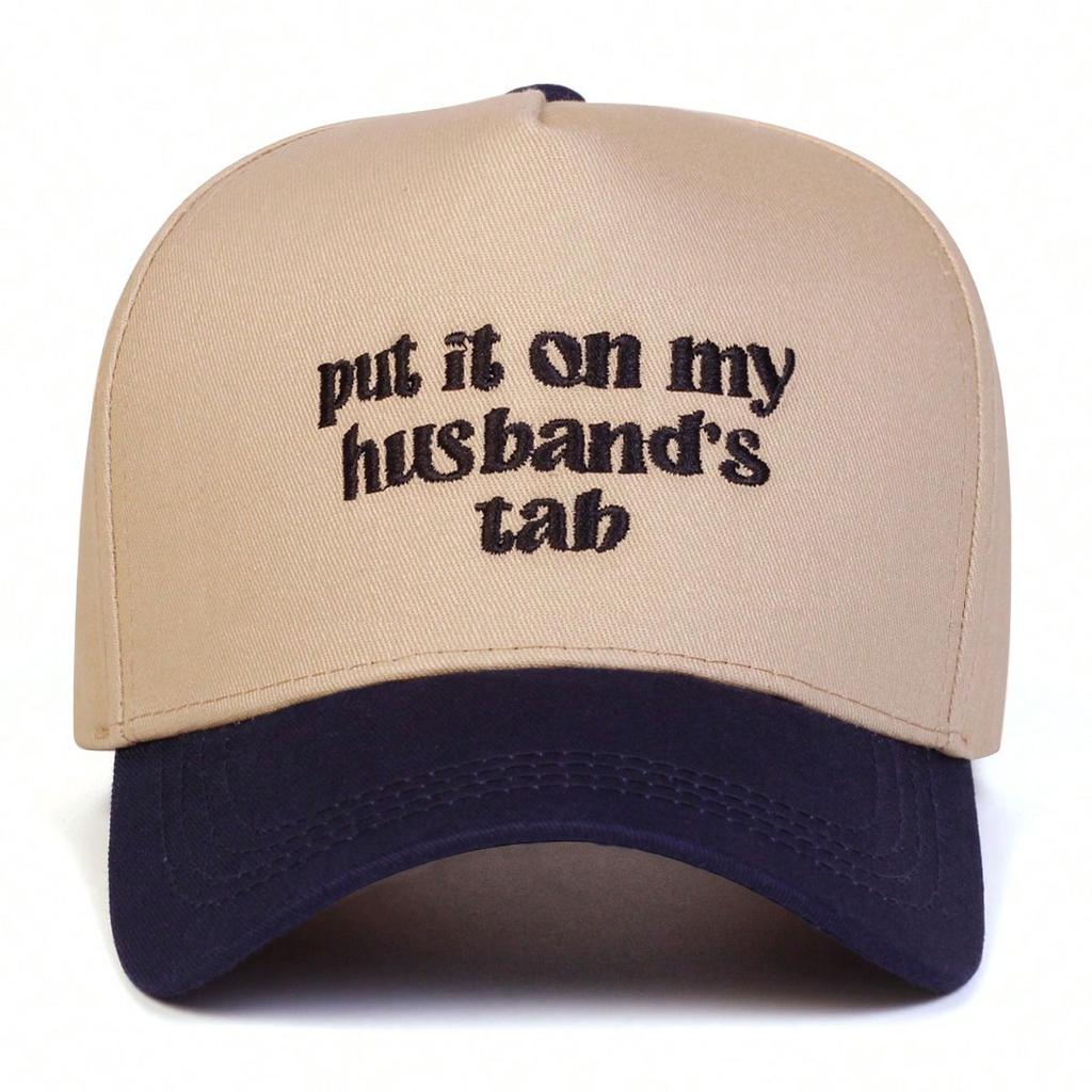 Menn Bokstav Brodert Baseballcaps Utendørs Justerbar Solkrem Fritidshatt Vår Høst Reise Turisme Strandferie