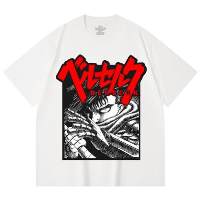 230 Gsm 100% Cotton Berserk V13 Print Unisex Heavy Cotton T Shirt