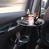 Clip On Car Tray Table Food Drink Holder Desk Plastic Portable Dining Workstation for Vehicle