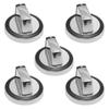 5 Pieces Universal Switch Knobs Oven Stove Knob Assembly Easy To Install Durable Metal Material for W10284885 Model