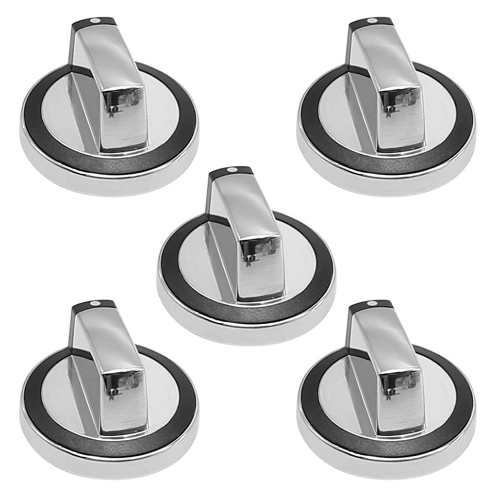 5 Pieces Universal Switch Knobs Oven Stove Knob Assembly Easy To Install Durable Metal Material for W10284885 Model