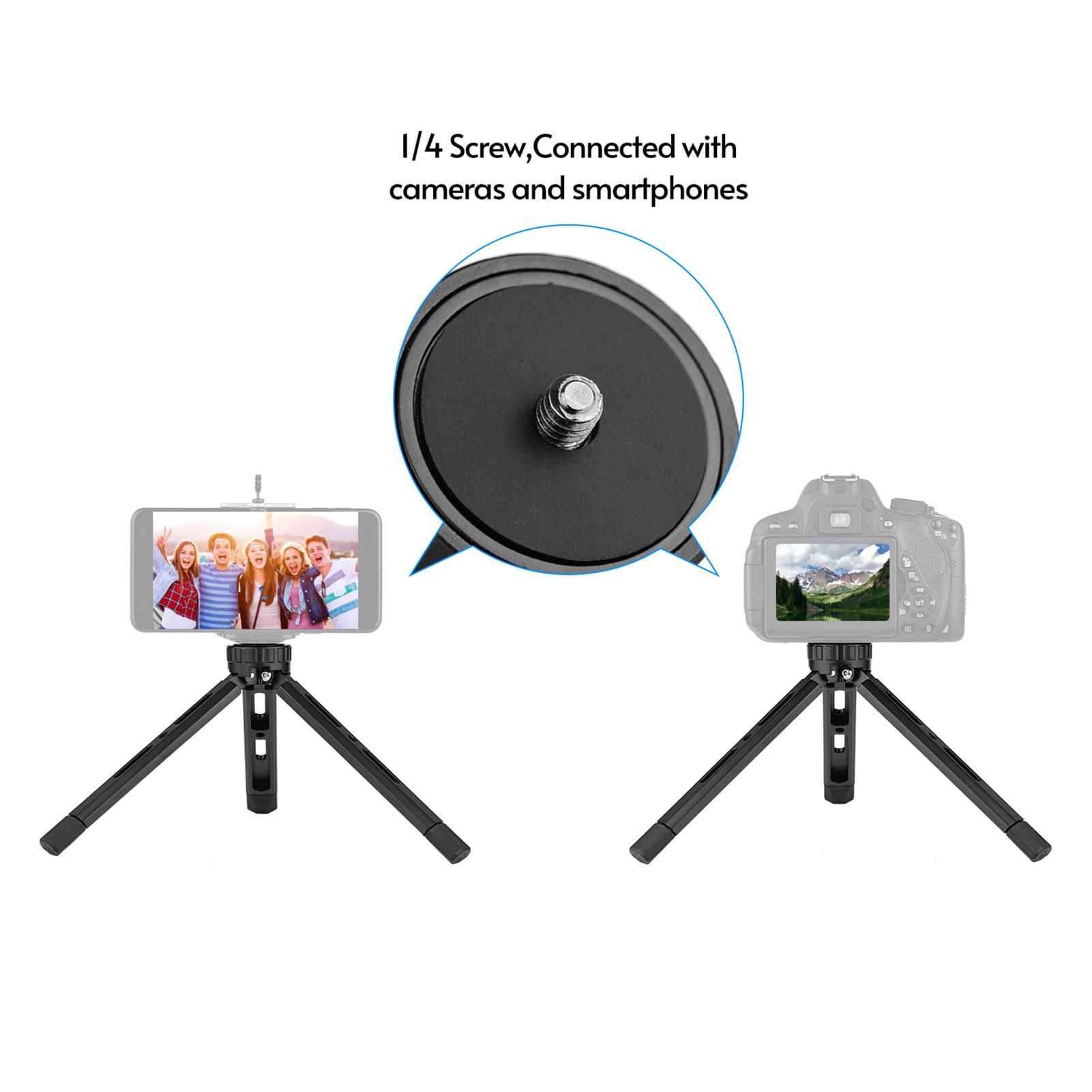 Aluminum Alloy Table Folding Tripod for   Camera LED Light Load Capacity 15Kg