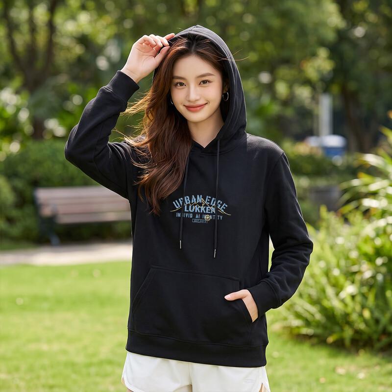 LUKKEN Women's Loose Fit Printed Hooded Sweatshirt
