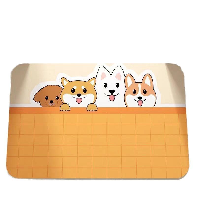 Smooth Diatom Mud Water Moisture-wicking Floor Mat Anime Bathroom Ground Surface Mat Home Entrance Door Mat Bathroom Foot Mat Easy To Handle