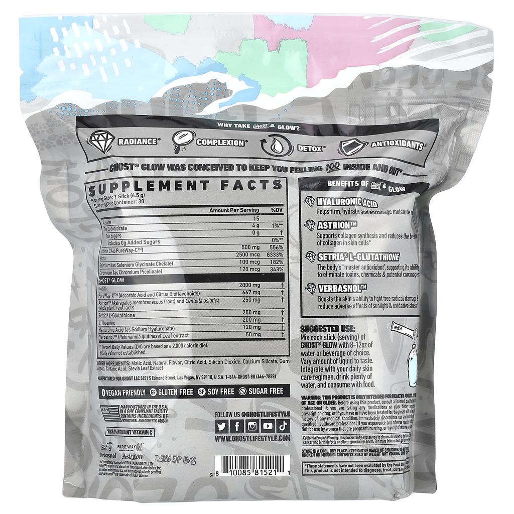 Ghost Glow, Pina Colada, 30 Packs, 6.5g (0.23oz) Each