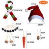 Outdoor Snowman Costume Dress Up Kit Hat Scarf Carrot Nose Activity Toy Gift