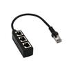 RJ45 1 Male to 3 Female LAN Ethernet Network Splitter Adapter Cable for Cat5, Cat5e, Cat6, Cat7 Durable