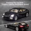 1:24 Alloy Panamera Cayenne S Diecast Miniature Models Toys Car Ornament Sound Light Pull Back Vehices Fashion Decorations Gifts
