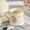 Floral-patterned Mug Ceramic Coffee Cup Retro Patterns Household Tea Cup Afternoon Tea Mugs Coffee Cups Couple's Birthday Gift