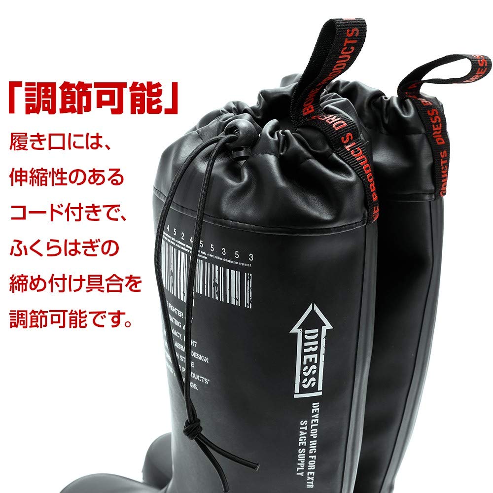 Dress Airborne Rain Boots Fishing Wading Marine Fully for Mountain Streams and Rocky Shores [25cm] Black, Boots, Boots, Boots, Waterproof,