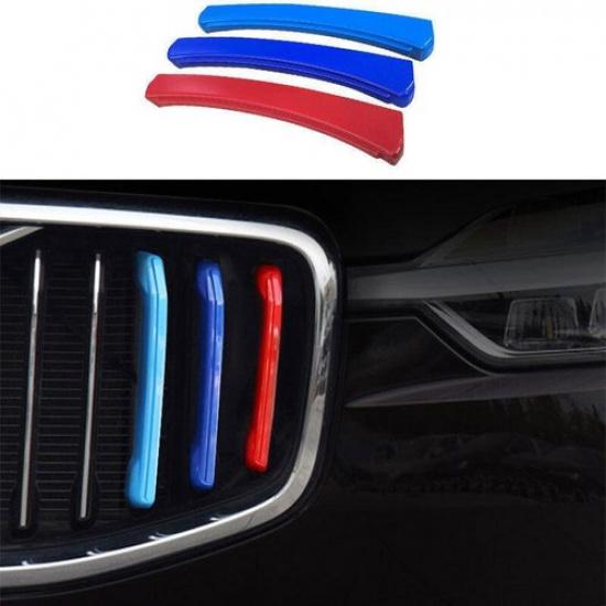 Fit For Volvo XC60 2018-  3-Color Front Bumper Center Hood Grill Strip