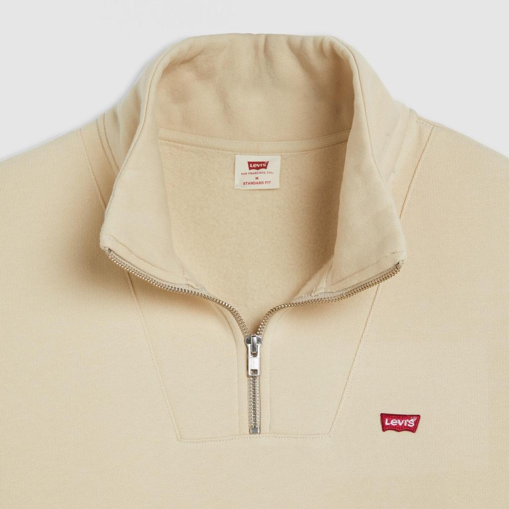 Levi's Logo Quarter Zip Pullover Sweatshirt 000VT-0001 US L