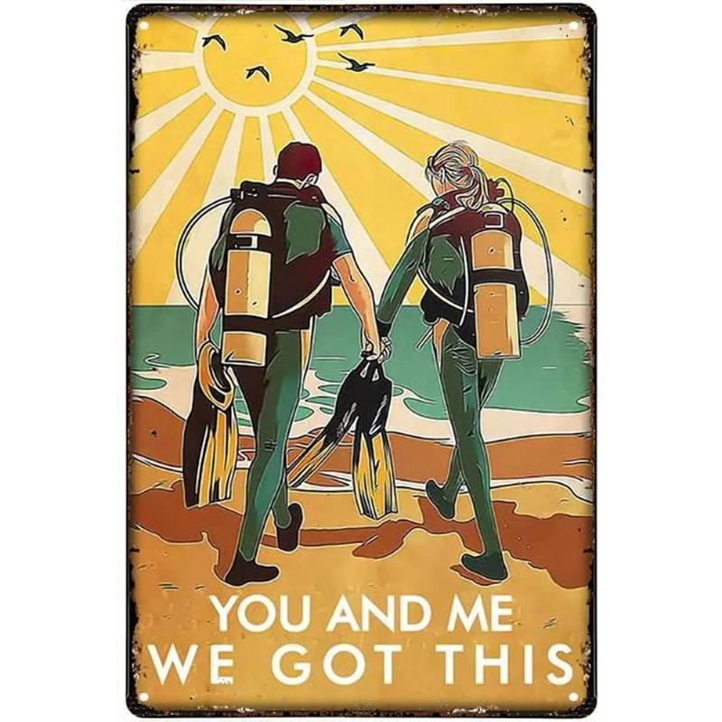 Vintage Coffee Metal Tin Sign Kitchen Bar Decor