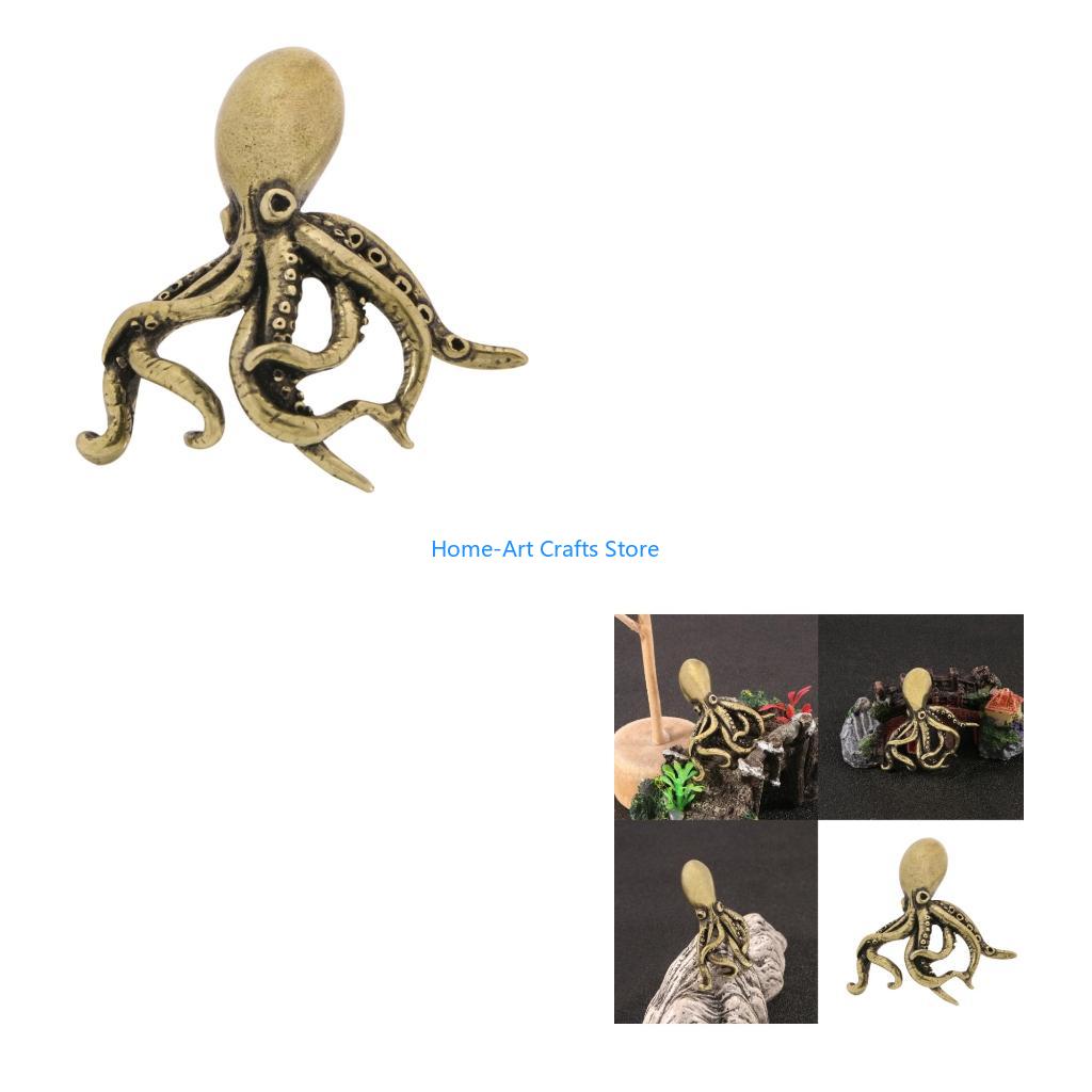 

Y3NA Antique Brasses Octopuses Sculpture Functional as Bookend and Paperweight Ornament China Mainland