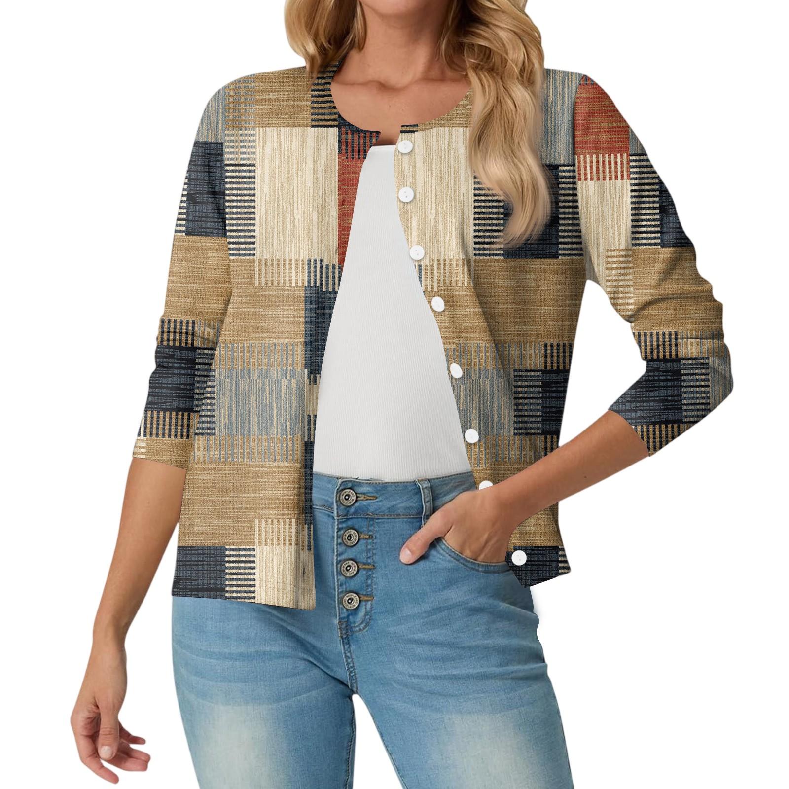 Women s Fashionable, Casual, Comfortable Floral Cardigan Jacket XXL