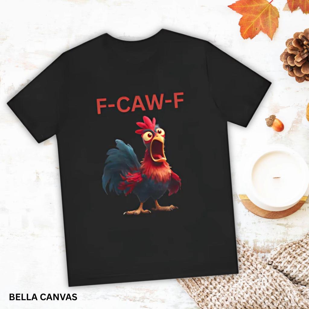 Man Clothing 100Cotton Normcore Tshirt F Caw F Chicken Print Y2K Retro Hipster Streetwear Fashion Women Oversized Casual Shirt