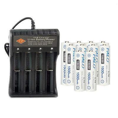 PALO Vhodné pre 3,7 V 18650 lítium-iónové batérie Smart USB nabíjačka batérií