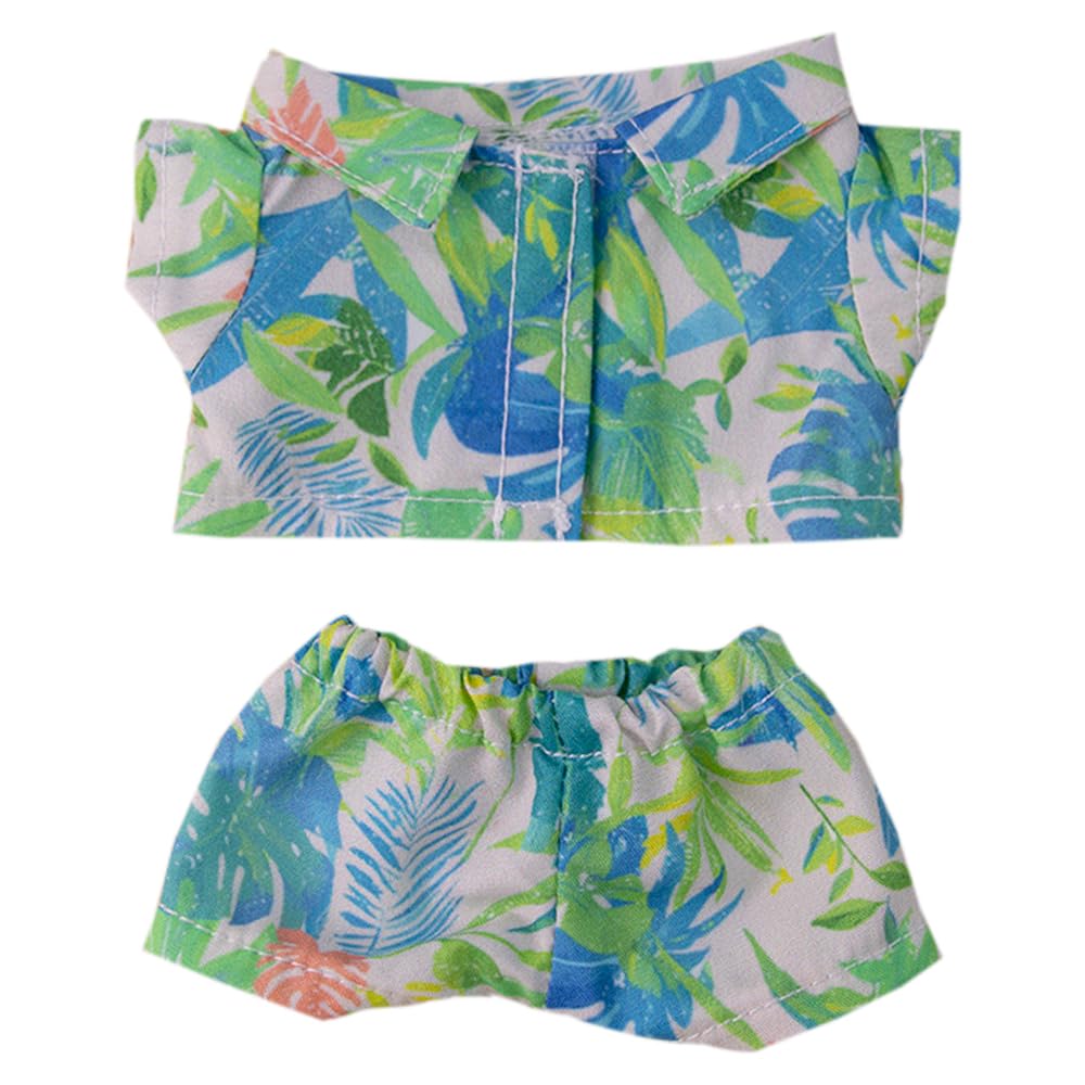 

niannyyhouse Plush Clothes 10cm-15cm Shirt, Pants, Beachwear, 17cm Doll Outfit (Green)