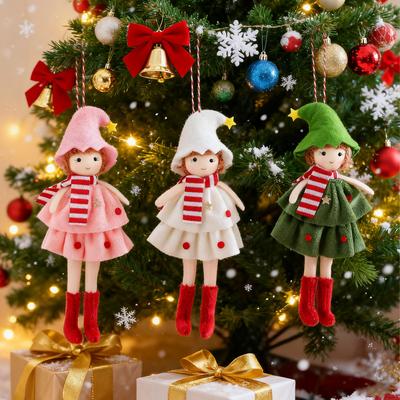 Girl Cake Dress Doll Angel Doll Pendant Christmas Festival Decorations Christmas Tree Accessories Gift