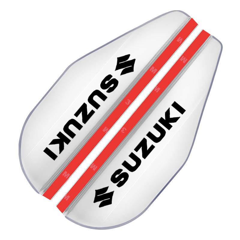 

2 шт. Козырек от дождя для бокового зеркала заднего вида автомобиля, наклейка-бровь для Suzuki GSR GSR750 GSR600 SV 650 Swift Jimny Grand Vitara Samurai Spacia Liana Suzuki серебряный