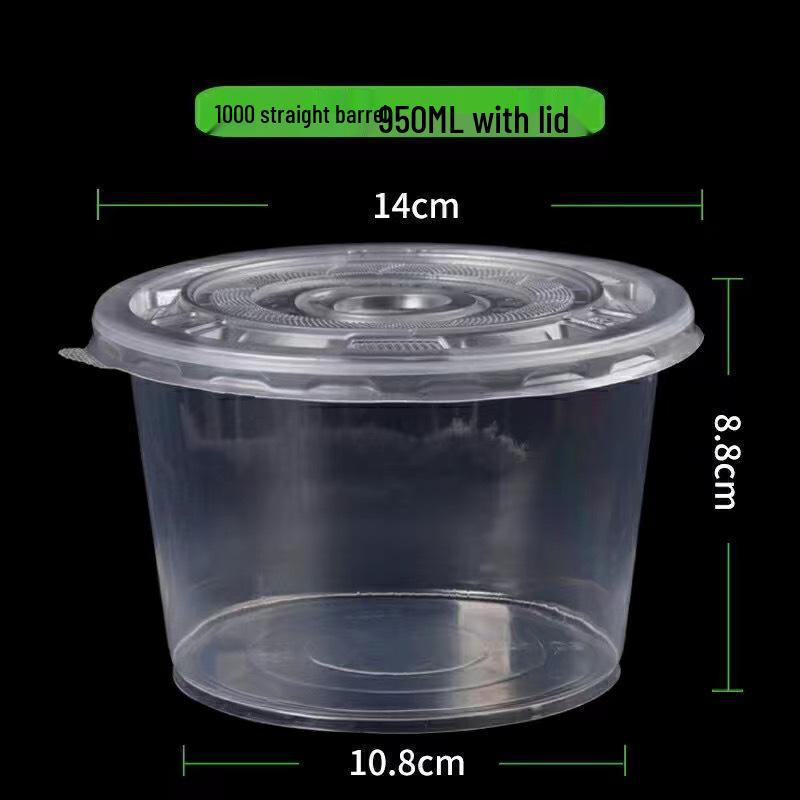 Durable Clear Disposable Plastic Bowl - High Temp Resistant, Perfect for Home & Commercial Use, No Lid Required