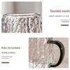 Luxury Glacier Glass Pitcher & Cup Set for Living Room - Elegant Cold Water Drinkware
