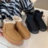 Shoes Snow Boots Women's 2025 Winter New Fashion Versatile Platform Bread Shoes Fleece Thickened Snow Cotton