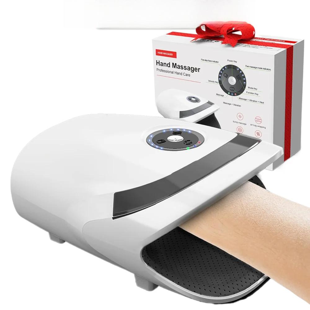 Rechargeable Hand Massager with Hot Compression 5 Levels Heating Vibration Hand Massager Machine for Arthritis and Carpal Tunnel