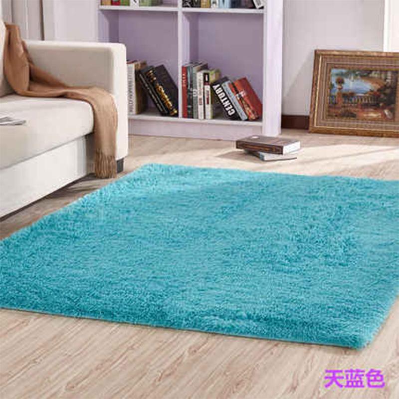 Solid Color Silk Wool Carpet Variegated Tie-Dye Gradual Change Floor Mat Room Coffee Table Mat Internet Celebrity Hair Covered Balcony Bay Window Mat