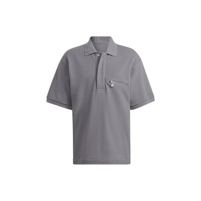 Trefoil X Tie-Break Blau Polo Sportkragen Herren Tops Hellgrau HM2346