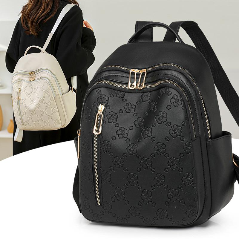 Women's Backpack Trend College Student School Bag Outdoor Sports Travel Backpack Fashion Casual Oxford Cloth Backpack