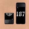 187 Strassenbande Coque For Samsung Z Flip7 6 Galaxy Case Shockproof Z Flip5 Z Flip3 4 5G Hard Cover Phone TPU PC Hard Funda