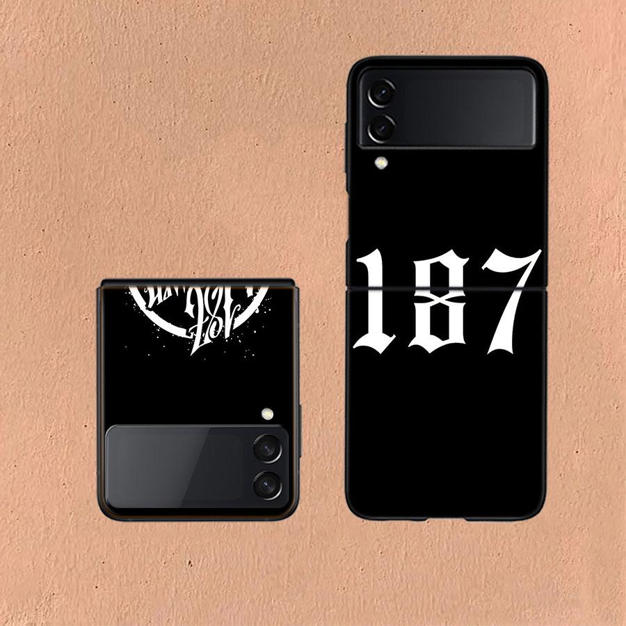 187 Strassenbande Coque For Samsung Z Flip7 6 Galaxy Case Shockproof Z Flip5 Z Flip3 4 5G Hard Cover Phone TPU PC Hard Funda