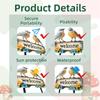Q1FD Charm Avian Theme Welcome Plaque Ground Stake Decorative Garden Stake PVC Yard Stake For Year Round Display