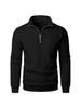Men’s Spring & Autumn Stand-Up Collar Half-Zip Casual Pullover Sweatshirt, European & American Style, 2025 Fashion Collection